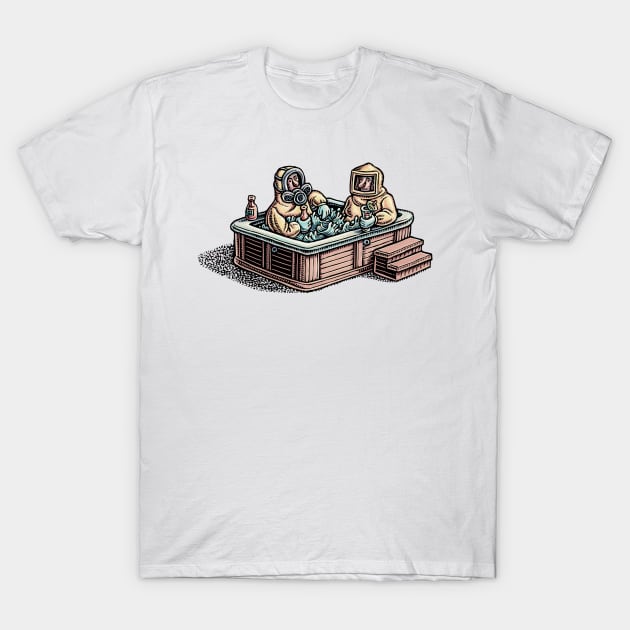 Hazmat Hot Tub! T-Shirt by Lisa Haney